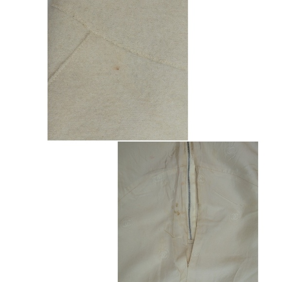 RARE Chanel Black & Cream Wool Halter Dress -‎ Size 38 - Picture 7 of 7